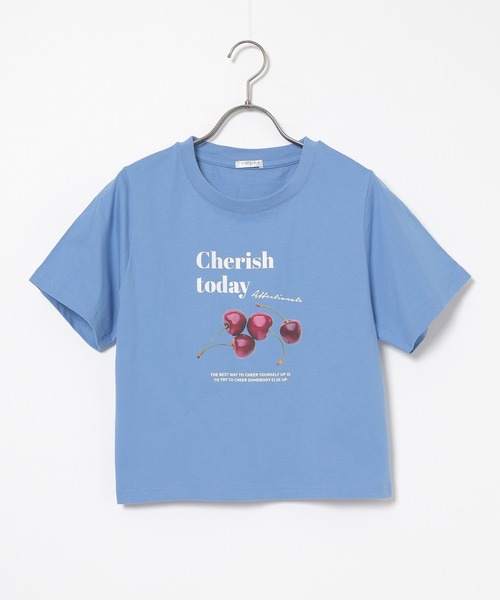 Honeys（ハニーズ） tシャツ 半袖 「UVカット」フルーツプリントT