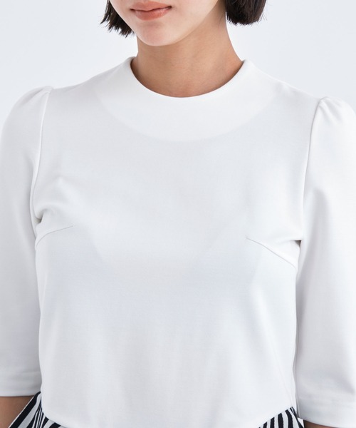 「BORDERS at BALCONY」 半袖Tシャツ 36 ホワイト レディース_画像3