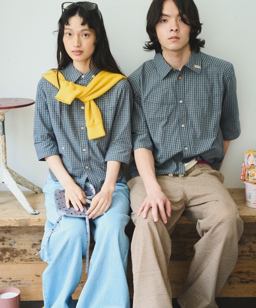 common gull products. ブラウス シャツ 夕焼け体温の七分シャツ 