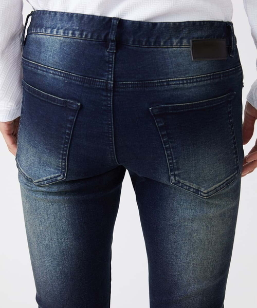「MK MICHEL KLEIN HOMME 」 スキニーデニムパンツ 46 ブルー メンズ_画像5