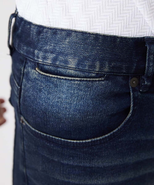 「MK MICHEL KLEIN HOMME 」 スキニーデニムパンツ 46 ブルー メンズ_画像7