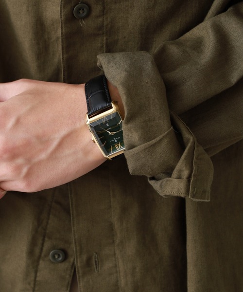 サルバトーレ・マーラ（SALVATORE MARRA） 腕時計 スクエアレザー