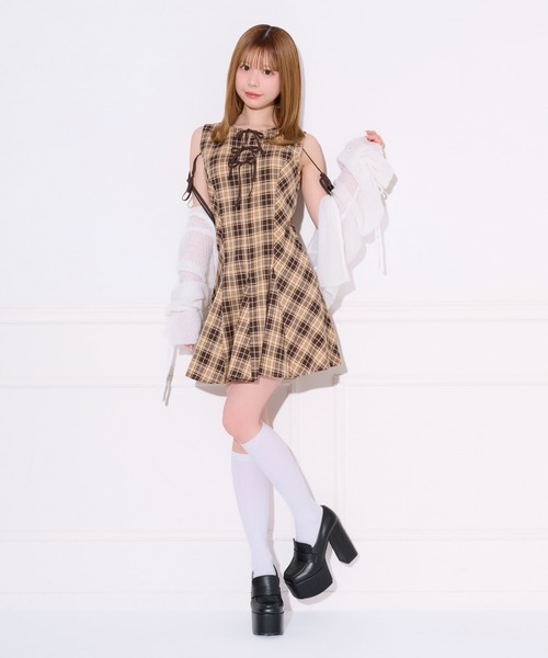 「apres jour」 ノースリーブワンピース X-LARGE ブラウン系その他 レディース_画像6