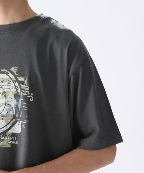 「NUMERALS」 半袖Tシャツ MEDIUM グレー メンズ_画像10