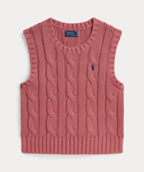 ラルフローレン RALPH LAURENベストケーブルニットL/G(14-16) Polo Ralph Lauren Childrenswear ラルフローレン ベスト ケーブル