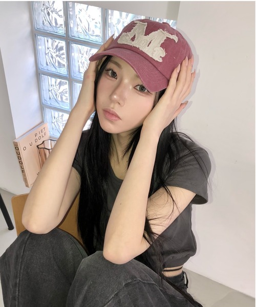 「MUCENT」 キャップ FREE グレー レディース_画像3