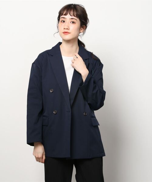 New Balance CITY ネイビー テーラードジャケット New Balance（ニューバランス） ジャケット テーラードジャケット