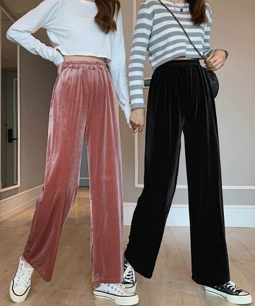 LACーVERT パンツ ハイウエストベルベットパンツ : ZOZOTOWN Yahoo!店