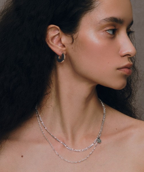 ネックレス 「quip queint」two chain coin necklace QU004 レディースの画像