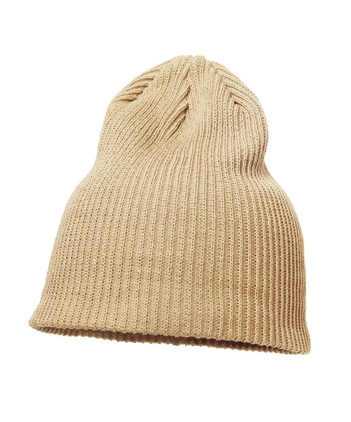 14+（イチヨンプラス） ニット帽 ニットキャップ リブ編みカラーニット