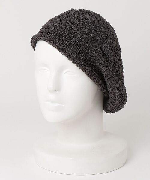 帽子 キャップ レディース Japanese Paper Knit Tam Beret / 和紙混紡ニットタムベレー｜zozo｜03