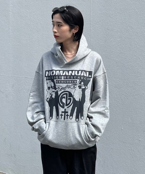 【NOMANUAL】 ★ T.M HOODIE ★ 大人気 NOMANUAL パーカー 「NOMANUAL」N.M.C HOODIE メンズ レディース