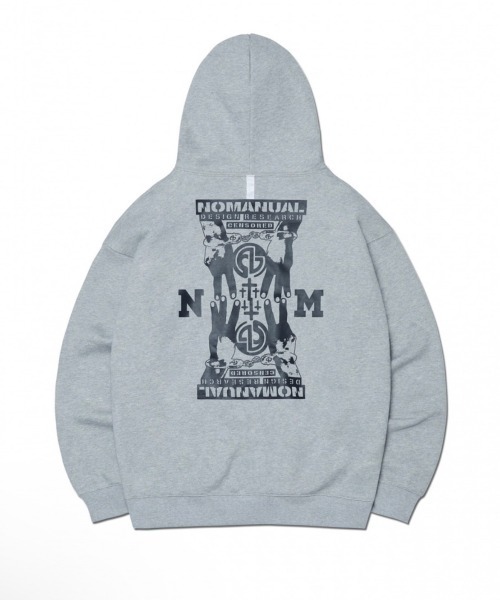 パーカー・フーディ NOMANUAL NMC HOODIE MELANGE NM43HD10M1ML NOMANUAL パーカー 「NOMANUAL」N.M.C HOODIE メンズ レディース