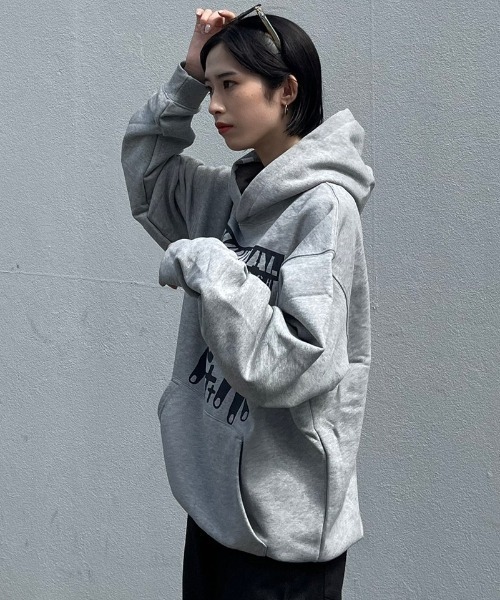 パーカー・フーディ NOMANUAL NMC HOODIE MELANGE NM43HD10M1ML NOMANUAL パーカー 「NOMANUAL」N.M.C HOODIE メンズ レディース