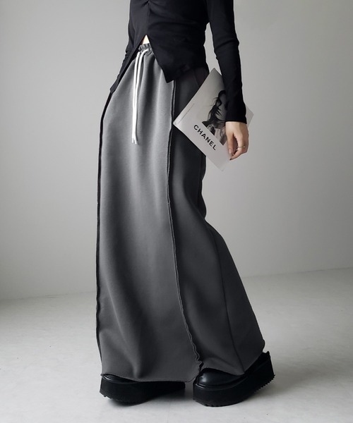 me+em select（ミームセレクト） スカート 「 裏起毛 」バックスリット