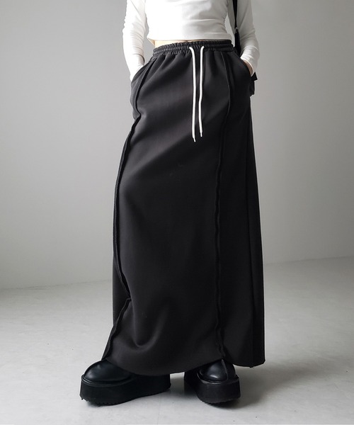 me+em select（ミームセレクト） スカート 「 裏起毛 」バックスリット