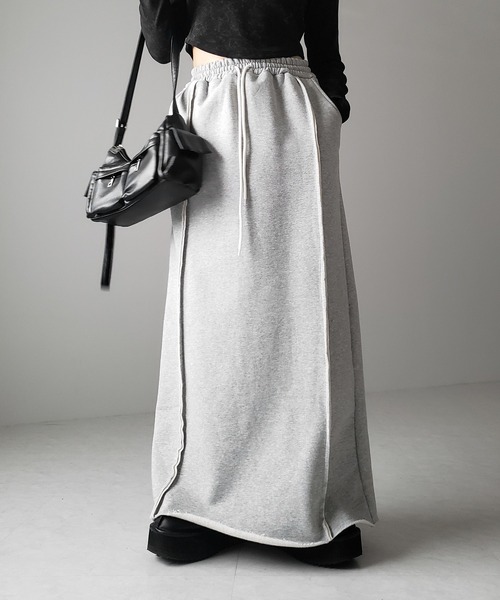 me+em select（ミームセレクト） スカート 「 裏起毛 」バックスリット