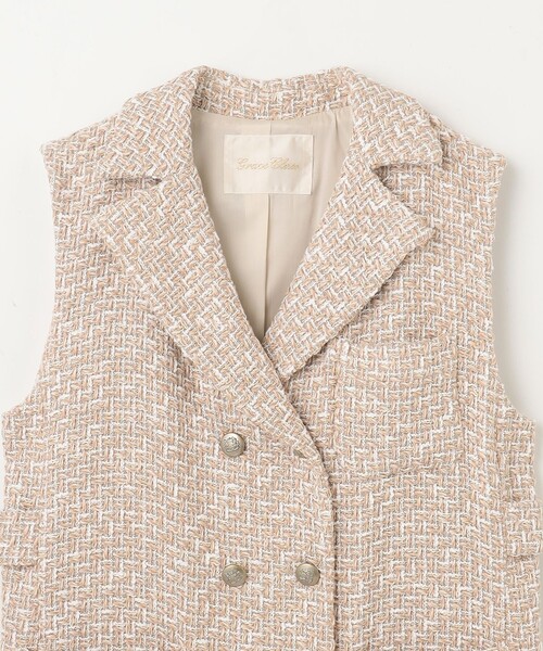 グレースコンチネンタル　ツイードベストワンピース ツイードジレワンピース / GRACE CONTINENTAL | GRACE CONTINENTAL