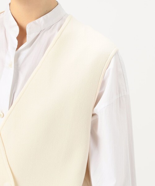 DES PRES（デプレ） ベスト ジレ レーヨンナイロンダブルフェイス