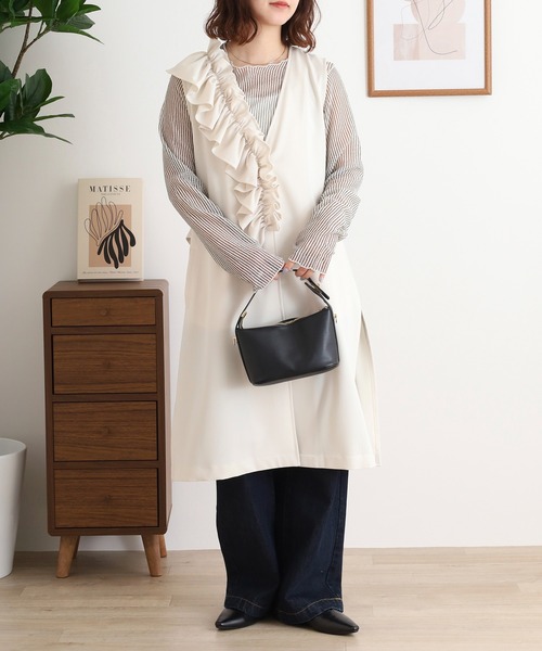 EGLANTINE（エグランティーヌ） ベスト ジレ フリルジレ レディース