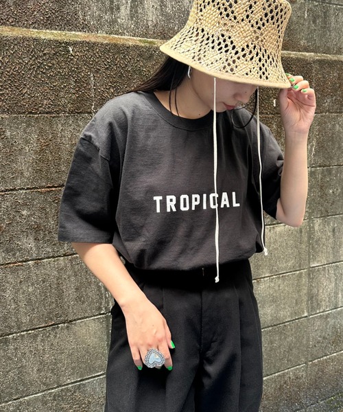 tシャツ Tシャツ レディース 「FUNG/ファング」 TROPICAL カットオフプリントTシャツ｜zozo｜23