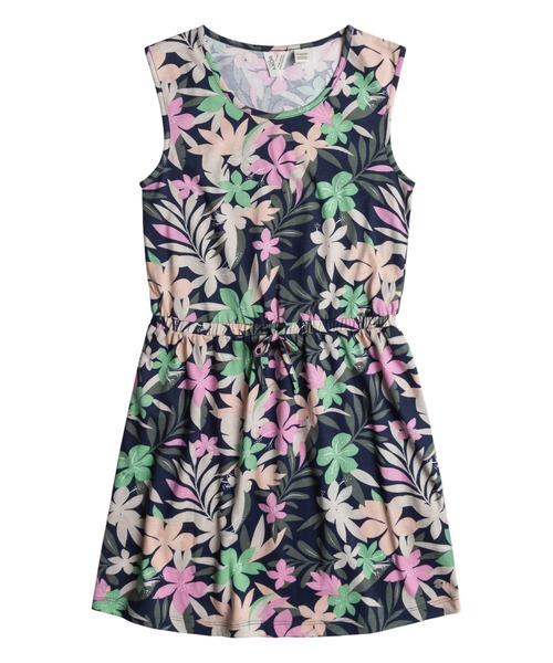 TOCCA BAMBINI ＲｏｓｅＲｉｂｂｏｎワンピース130新品 ROXY（ロキシー） ワンピース SURFS UP RG PRINT/ロキシーキッズ