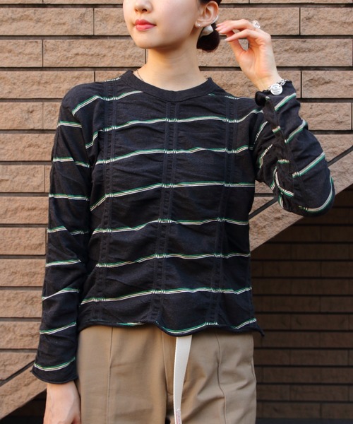 MEYAME tシャツ MEYAME/メヤメ タック ジャガード プルオーバー