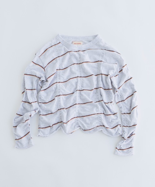 tシャツ MEYAME/メヤメ　タック ジャガード プルオーバー　TUCKED JACQUARD PULLOVER レディース MEYAME tシャツ MEYAME/メヤメ タック ジャガード プルオーバー