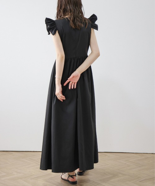 【Sylhet 】petirobe ボリュームショルダー ワンピース セール】shoulder volume tulle cami onepiece / ショルダー
