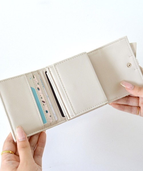 SecretDoor 財布 ボックスコイン 3ツ折財布 ミニ財布