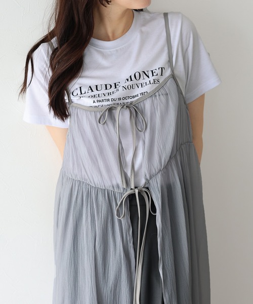 BLUEEAST ワンピース シアーキャミワンピース : ZOZOTOWN Yahoo