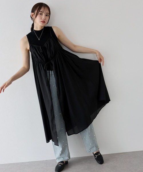 BLUEEAST ワンピース シアーキャミワンピース : ZOZOTOWN Yahoo