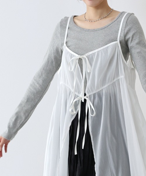 BLUEEAST ワンピース シアーキャミワンピース : ZOZOTOWN Yahoo