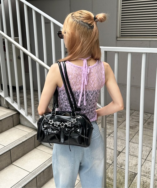 sedacle girl タンクトップ ノースリーブ ガーターデザイン