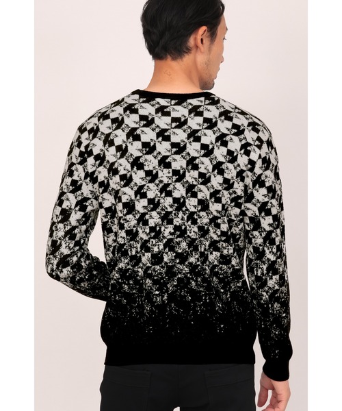 HIGH STREET セーター ニット STREET∴グラデーションキカ柄