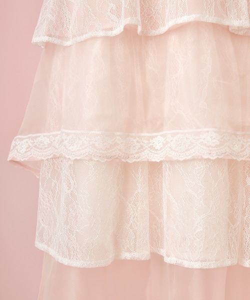 【最終値下げ】メルフィーメモリー ピンク ロングワンピース mellfy memory ワンピース Fairy magic lace long : ZOZOTOWN