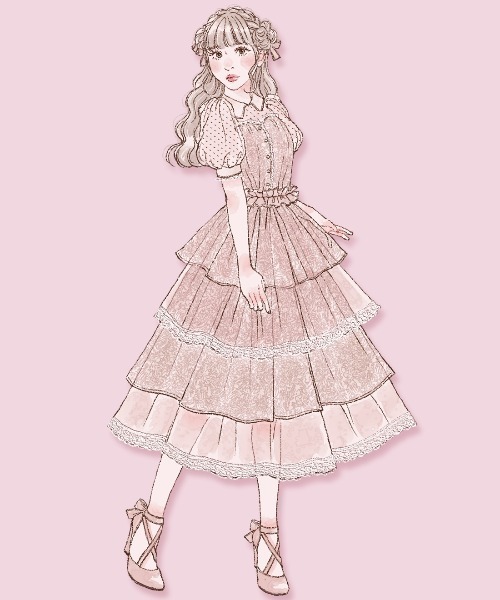 【最終値下げ】メルフィーメモリー ピンク ロングワンピース mellfy memory ワンピース Fairy magic lace long : ZOZOTOWN