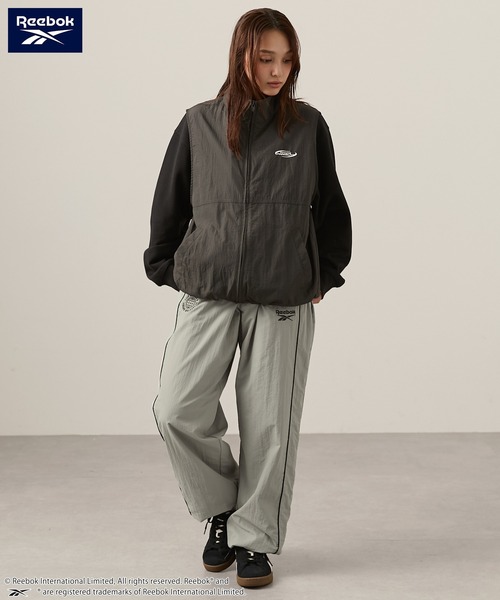 Reebok リーボック トラックジャケット　トラックパンツ　セットアップ Reebok パンツ Reebok/リーボック 別注 ロゴ刺繍 ドロスト