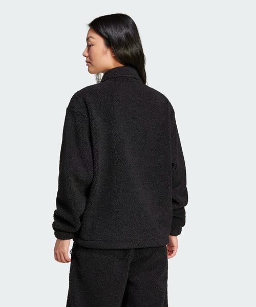 adidas ブルゾン ジャンバー テディフリース フルジップ
