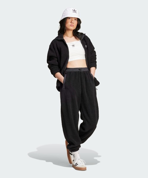 adidas ブルゾン ジャンバー テディフリース フルジップ
