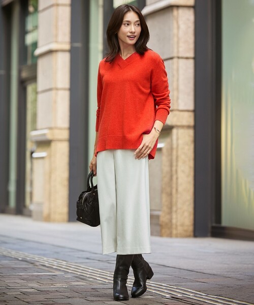 ニット セーター 「洗える」CASHMERE BLEND Vネック ニット レディース ニット セーター 「洗える」CASHMERE BLEND Vネック プル