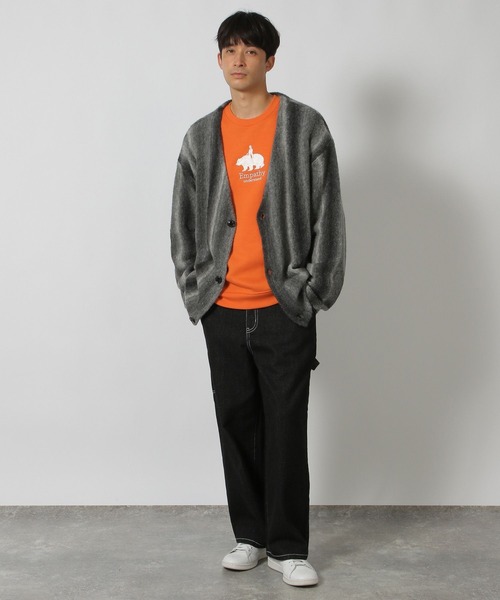 LAKOLE（ラコレ） トレーナー スウェット ベアロゴ刺繍プルオーバー