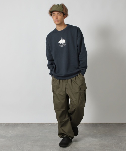 LAKOLE（ラコレ） トレーナー スウェット ベアロゴ刺繍プルオーバー