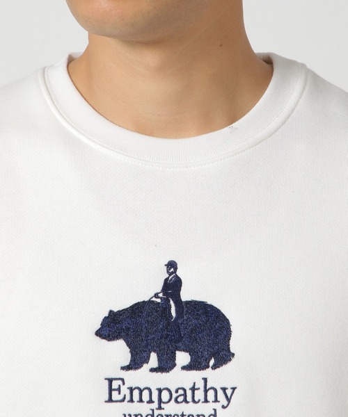 LAKOLE（ラコレ） トレーナー スウェット ベアロゴ刺繍プルオーバー