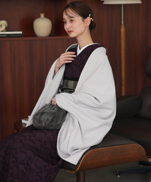 utatane ノーカラーコート コート 和装コート JAPAN MODE ドルマン2way