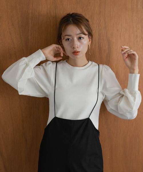 tシャツ 「WEB限定」パフスリーブコンビプルオーバー レディース URBAN RESEARCH Sonny Label tシャツ 「WEB限定」パフスリーブ