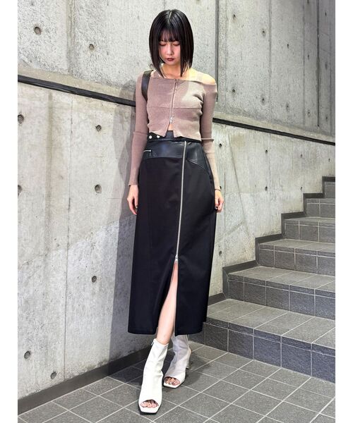 MURUA スカート スリットナローレザースカート : ZOZOTOWN Yahoo!店