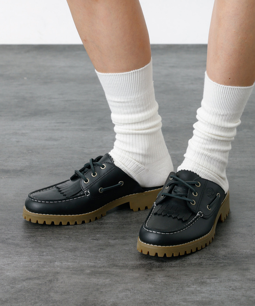 NEW【TIMBERLAND】レザー ブロックヒール スリッポン サンダル Timberland スリッポン 「Timberland/ティンバーランド