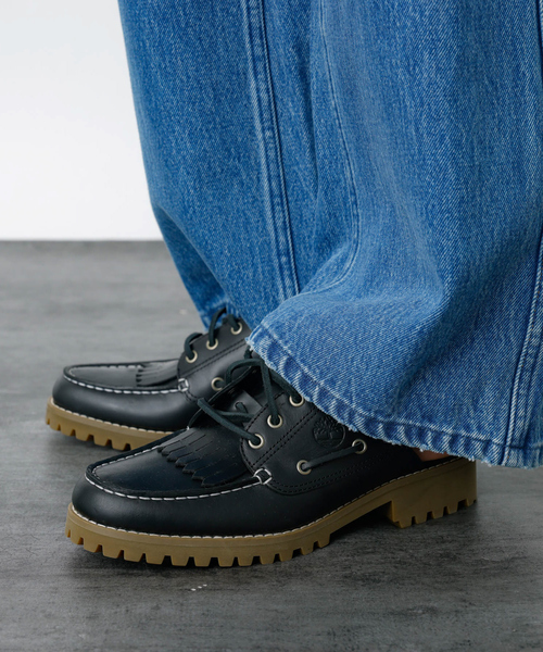 NEW【TIMBERLAND】レザー ブロックヒール スリッポン サンダル Timberland スリッポン 「Timberland/ティンバーランド