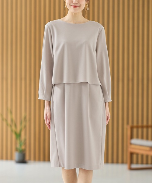 Honeys（ハニーズ） ワンピース 「イージーケア」ドッキングワンピース